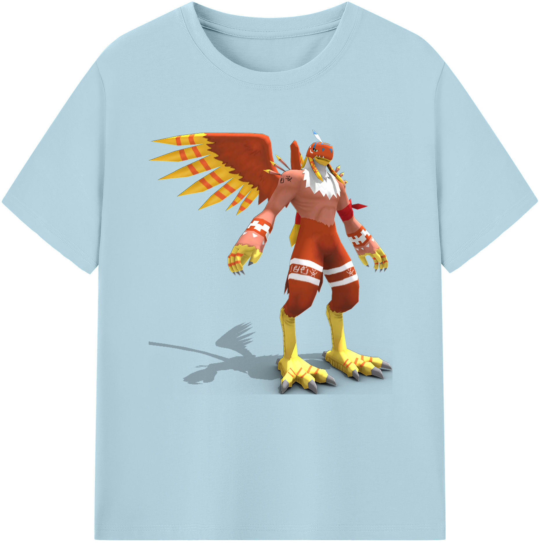 （画像用） Digimon デジタルモンスター/デジモン 綿100％半袖Tシャツ（フロントプリント）